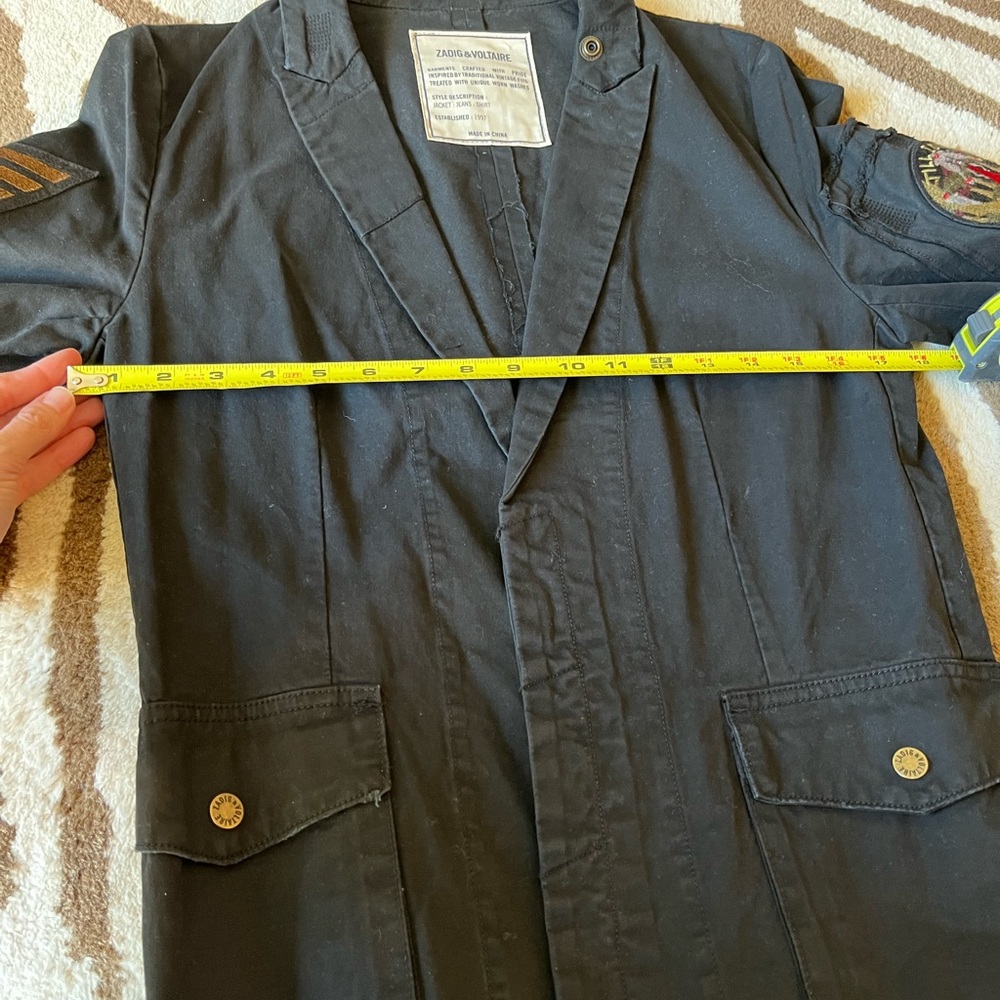 Zadig & Voltaire Grunge Military Jacket S - Picture 11 of 13